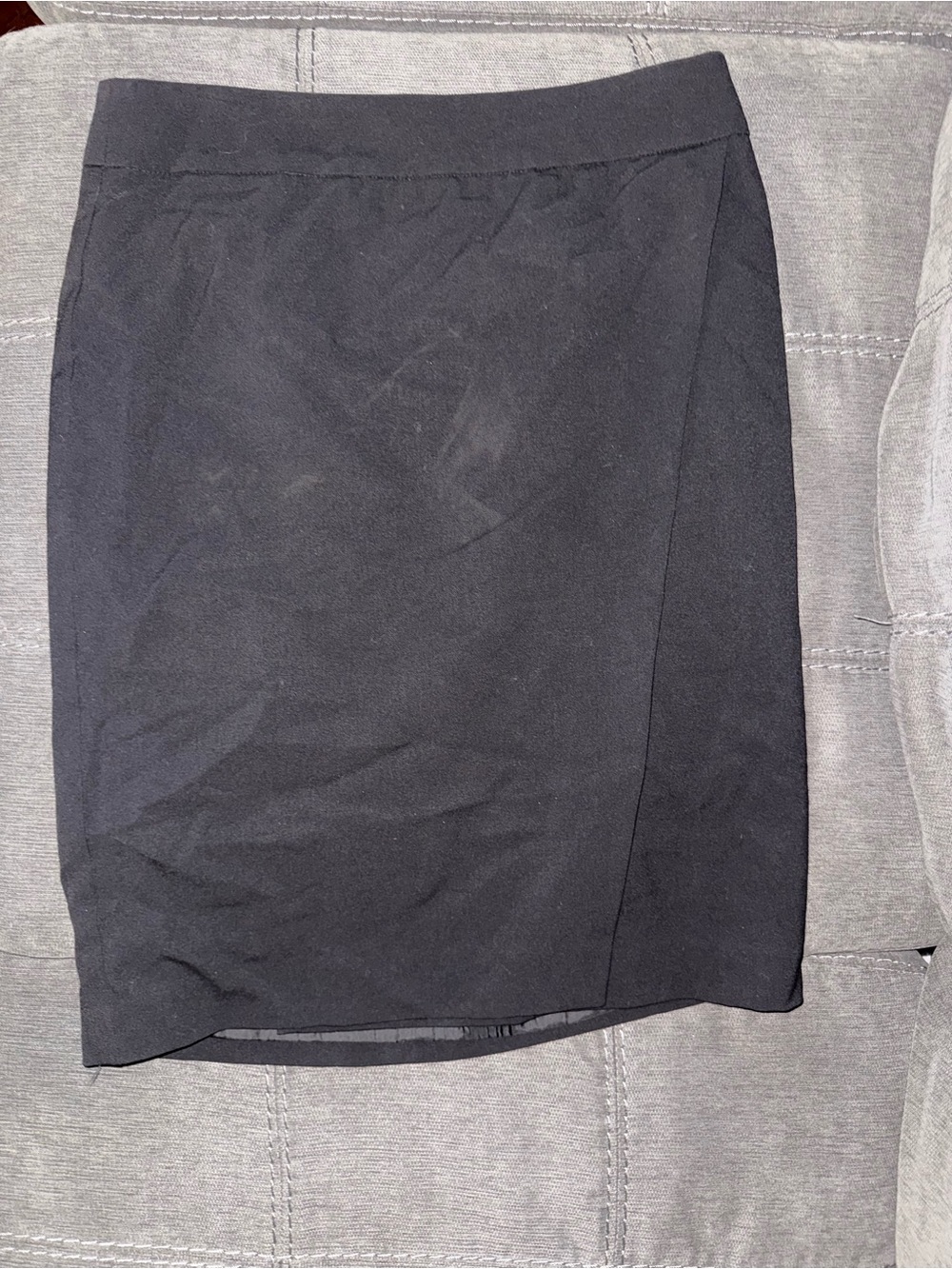 Larry Levine Black Pencil Skirt with Wrap Front